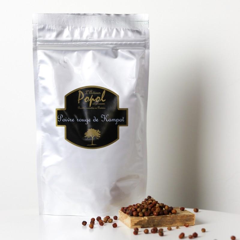 Salz & Pfeffer-Roter Kampot Pfeffer - Nachfüllbeutel 120 g-