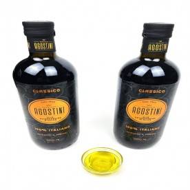 Olivenöl & Balsamico-KIT Classico 1 Liter - 2 Flaschen Olivenöl Extra Vergine von Agostini-