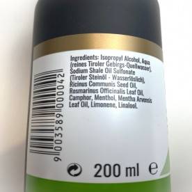 Startseite-Tiroler Steinöl - Hauttonic in der 200 ml Flasche-