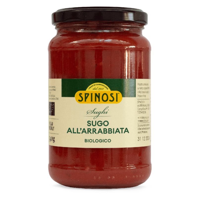 Pasta & Sugo-Arrabbiata - Bio Sugo von Spinosi- Pasta & Sugo-Arrabbiata - Bio Sugo von Spinosi-